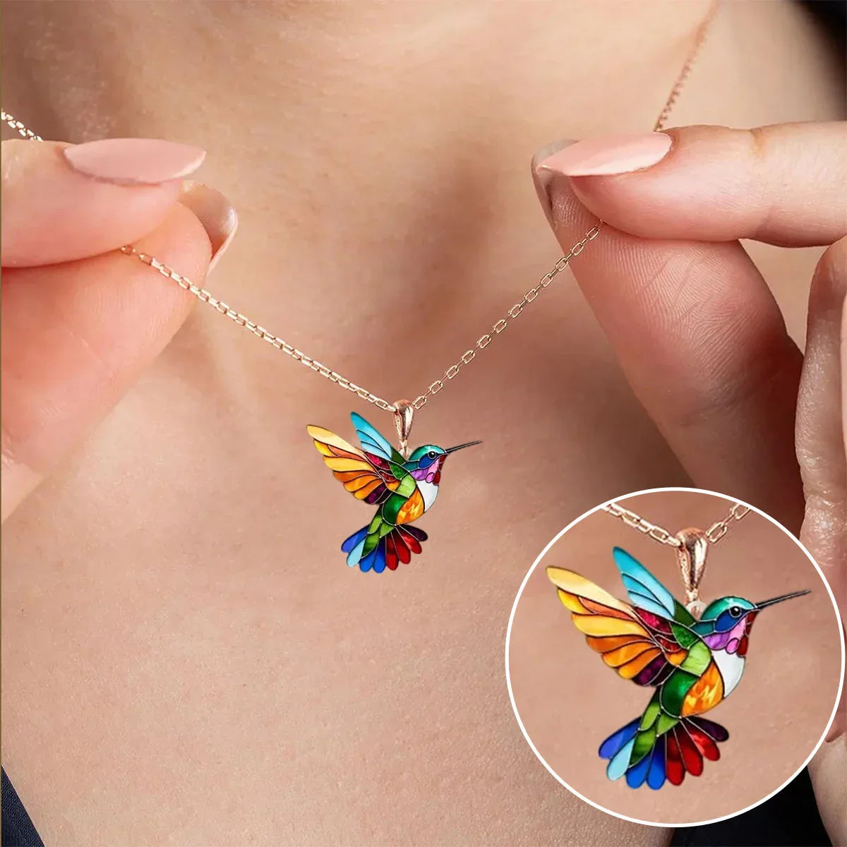 Beautiful Hummingbird Necklace