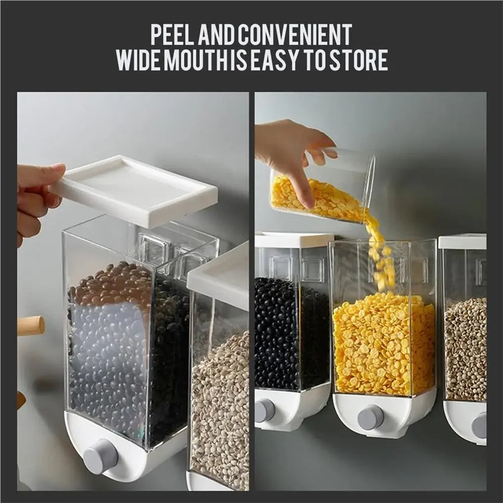 Eco-Friendly Wall-Mounted Grain Storage Container 1500ml
