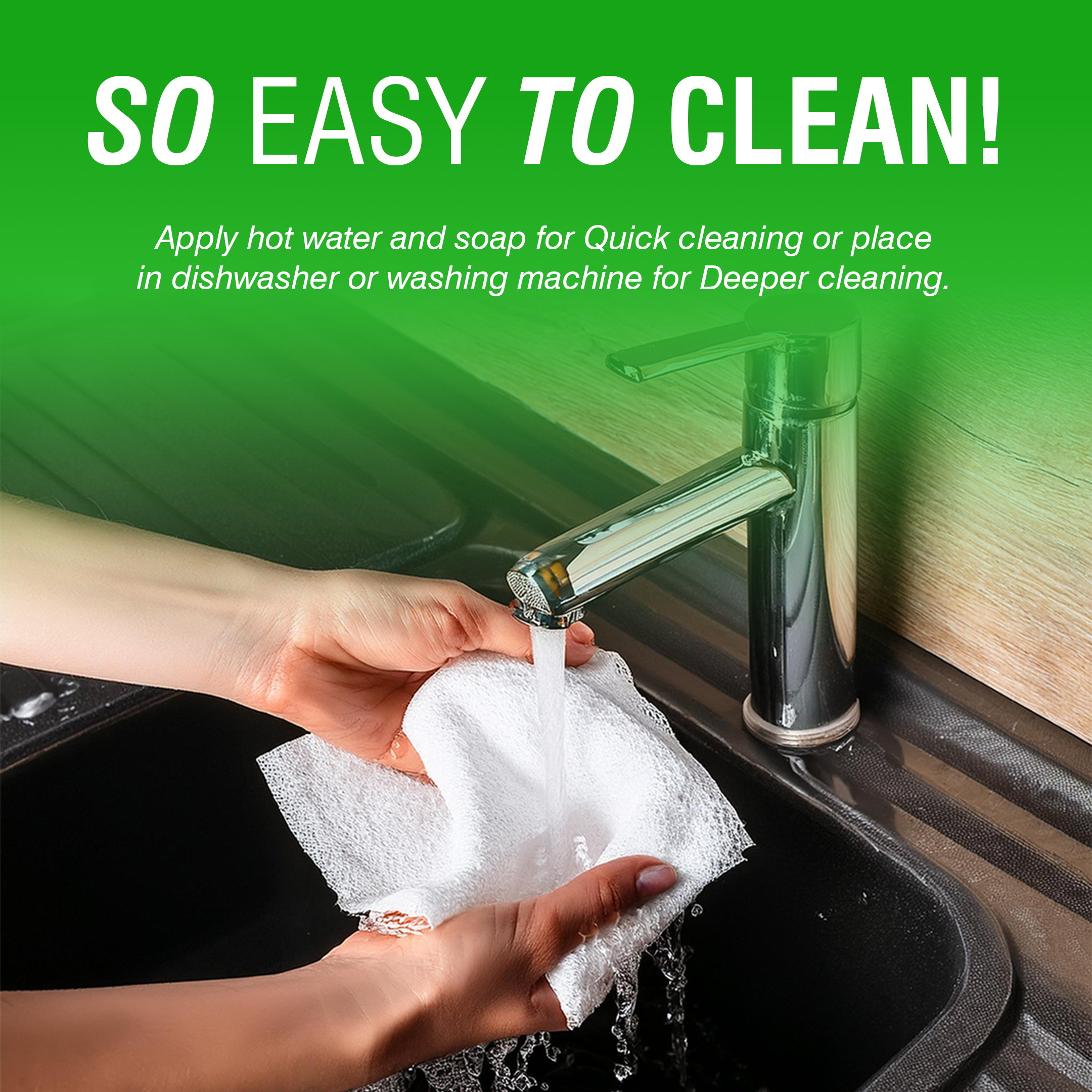 Reusable Bamboo Kitchen Towel - 20 Sheets