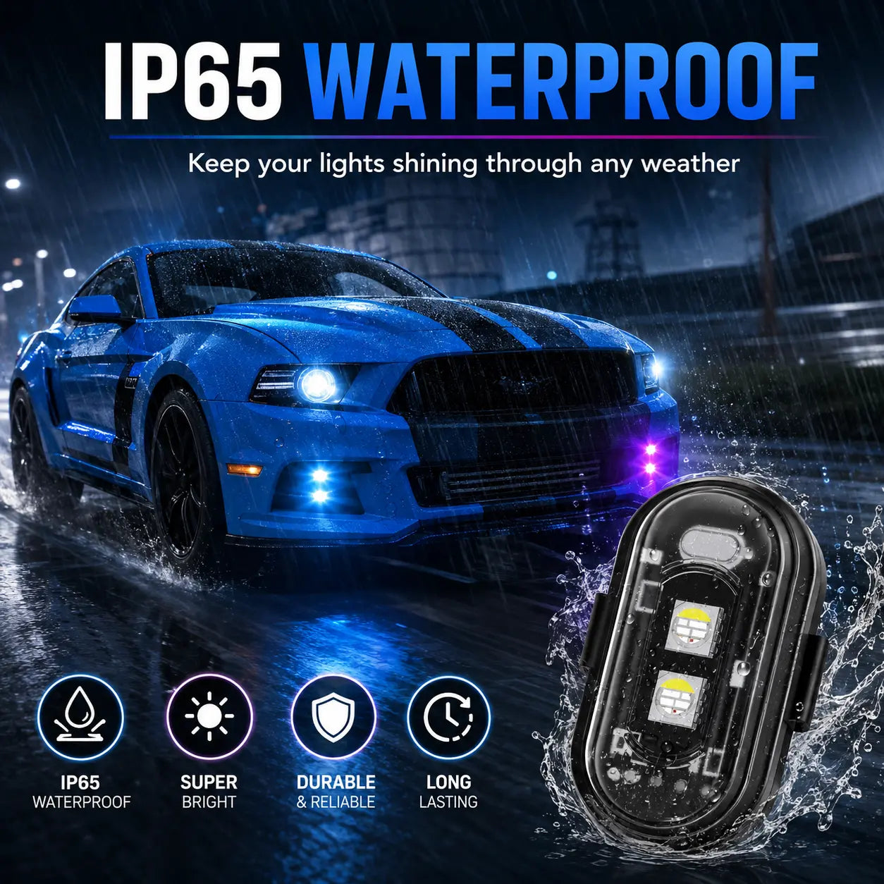 Rechargeable Touch Sensor Car Ambient Light