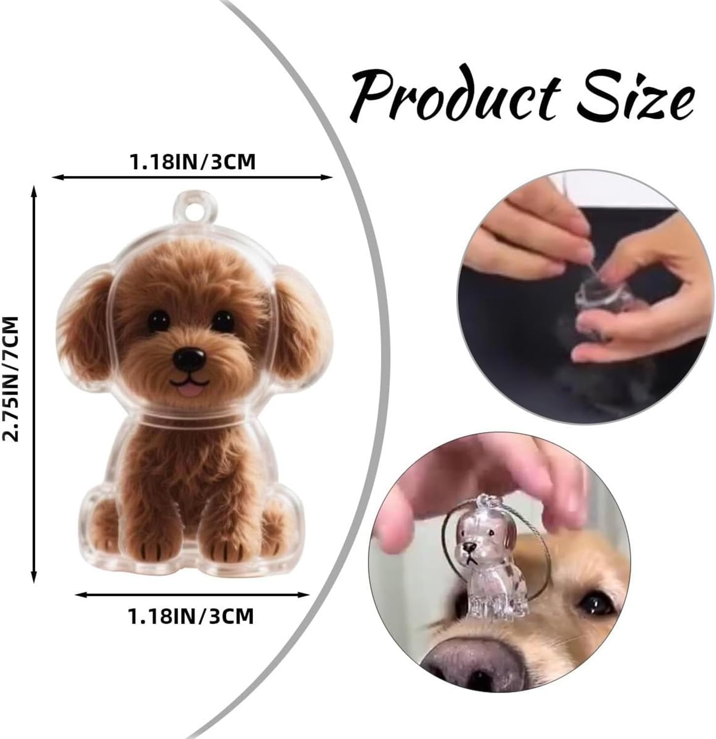 Crystal Dog Keychain