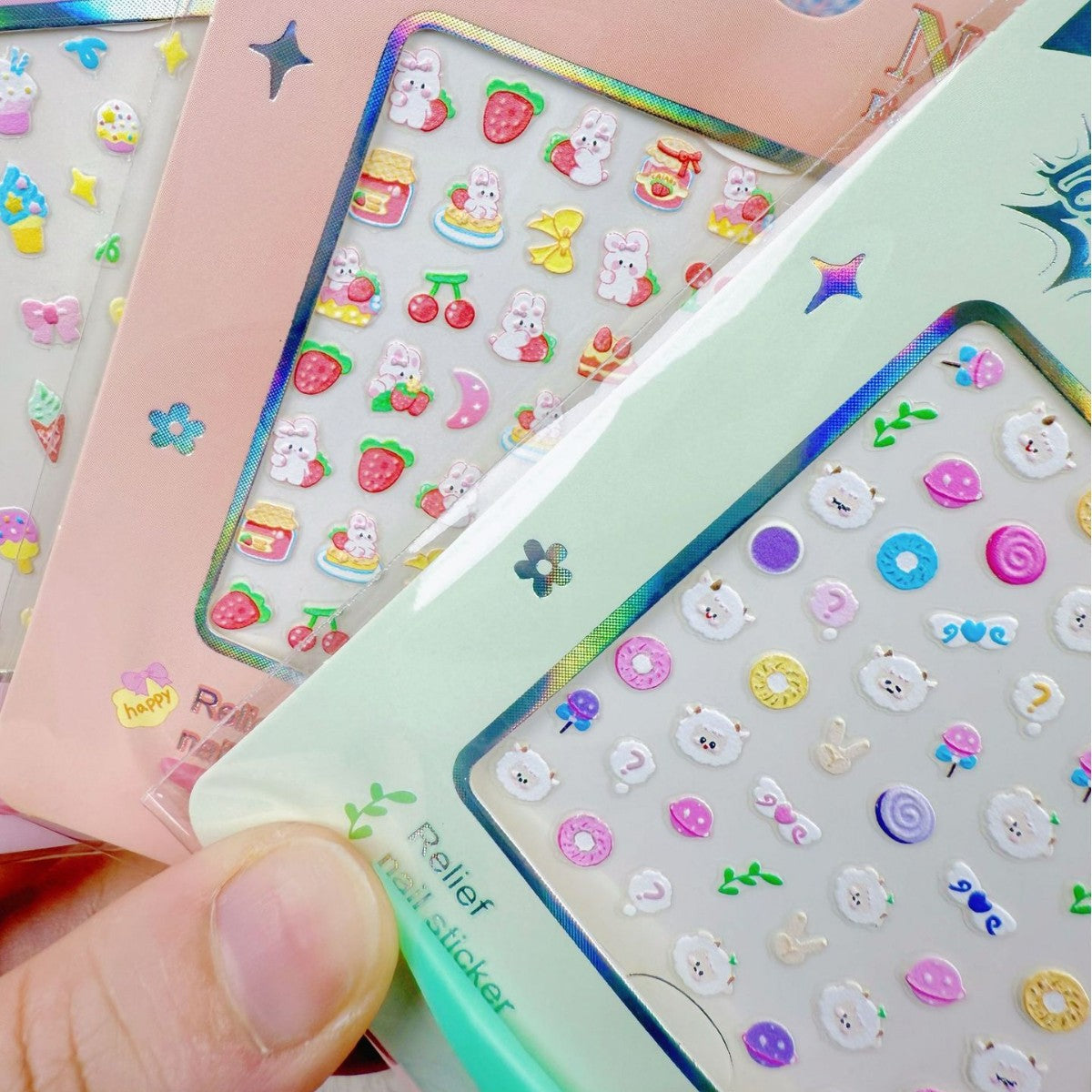 3D Nail Decoration Stickers Children's