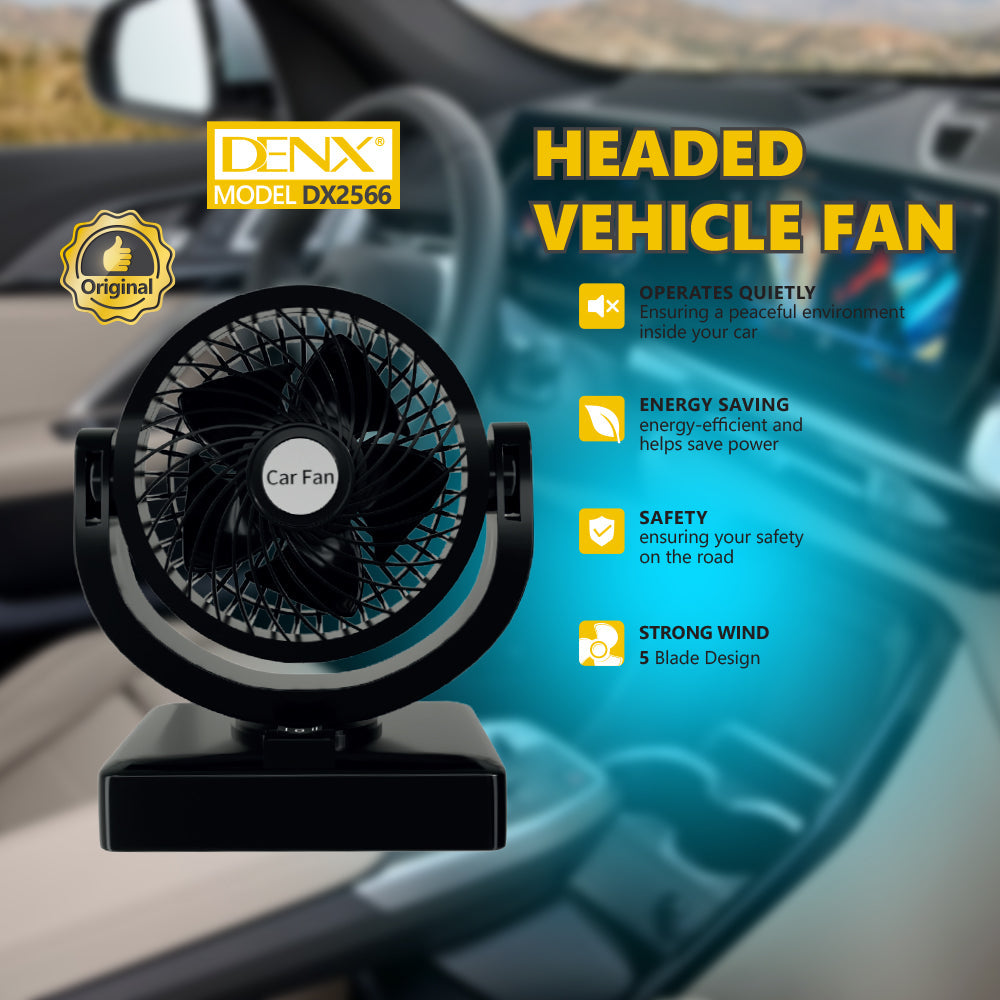 Denx - Headed Vehicle Mini Fan