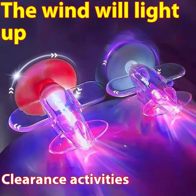 Wind Powered Light Up Small Plane ( Pack of 2 )